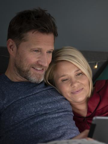 Matt Bates and Nicky Campbell